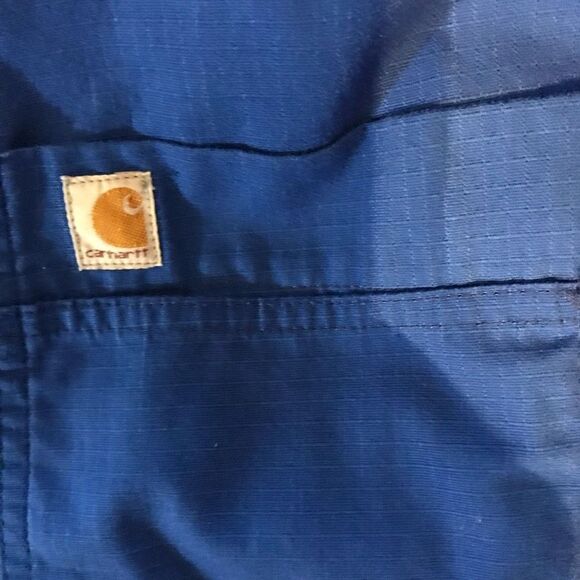 Carhartt Scrub top Mens size Medium blue pockets nurse medical uniform - Picture 5 of 5
